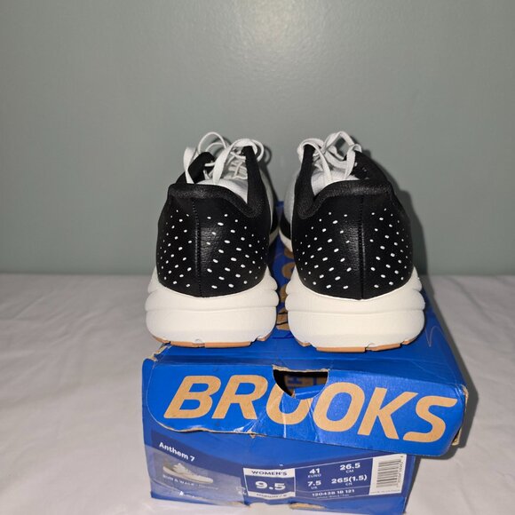 Brooks Anthem 7 Women's Size 9.5M, Run & Walk, White/Black/Tan, New in Box - Picture 4 of 8